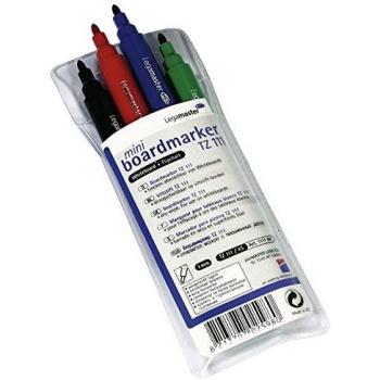 Rotuladores Mini Legamaster TZ 111 - Estuche de 4 Colores Variados (1 mm)