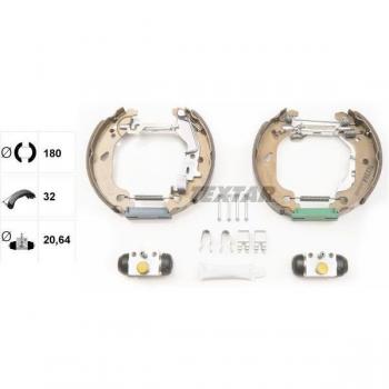 Kit de zapatas de freno TEXTAR 84054400, frenos de tambor