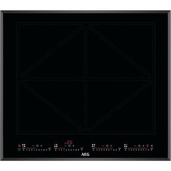 AEG Placa de Inducción Serie 8000 IKK64681FB TotalFlex 60 cm con 4 Zonas de Cocción y Función Puente
