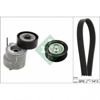 Juego de correas trapeciales poli V INA V-Ribbed Belt Set 529 0305 10