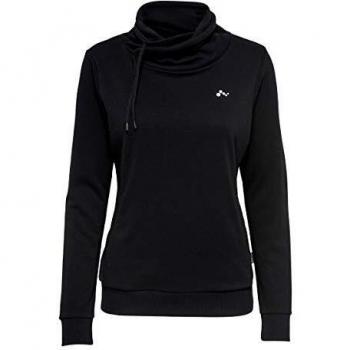Only Onpmaya High Neck Sweat-Opus Jersey Deportivo, Negro