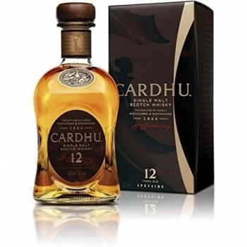 Whisky Escocés de Malta Única Cardhu, 40º, Botella de 70cl