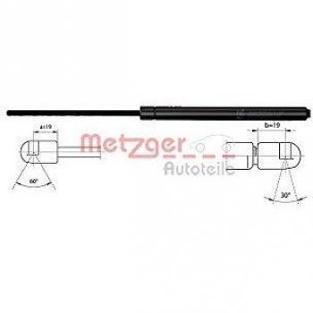 Amortiguador de maletero METZGER para Opel Astra H - Hidráulico, modelo 2110516
