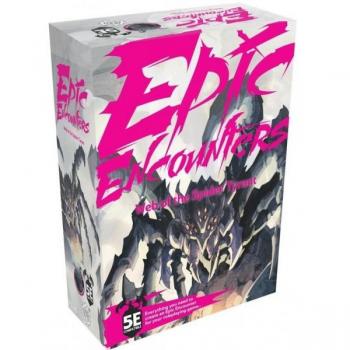 Epic Encounters: Web of the Spider Tyrant - Adventure kit, includes a detailed monster mini, encounter guide, and map for tabletop RPGs, designed for 1-5 players