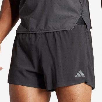 Pantalones Cortos de Running Adidas Adizero Split para Hombre, Color Negro Intenso y Gris, Talla XL
