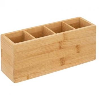Organizador de bambú con 4 compartimentos - 5five