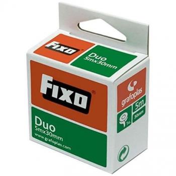 Cinta de Doble Cara Fixo 30 mm x 5 m (10 Unidades)