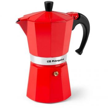 Cafetera Italiana Orbegozo KFR940, 9 Tazas, Color Rojo
