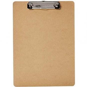 Amazon Basics - Portapapeles rígido, pack de 12