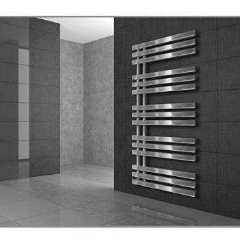 ECD Germany Iron Design Radiador toallero eléctrico - 900W - 600 x 1200 mm - Cromo - Radiador de diseño moderno