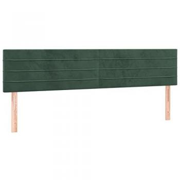 Cabecero con LED de terciopelo gris oscuro 160x5x78/88 cm