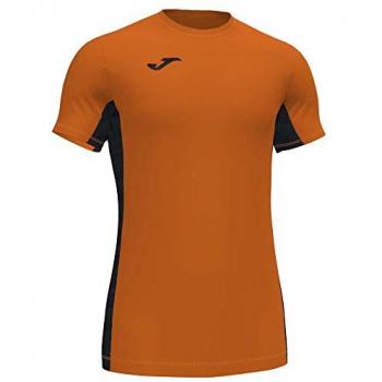 Camiseta deportiva de manga corta para hombre Joma Cosenza naranja y negro