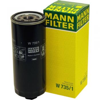 Original MANN-FILTER Filtro de aceite W 735/1 – Para automóviles