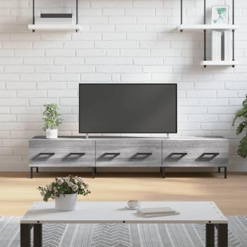 Soporte para TV de madera multicapa gris Sonoma 150x36x30 cm
