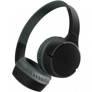 Auriculares Inalámbricos Belkin SoundForm Mini para Niños, On-Ear, Bluetooth, Micrófono Integrado, 30 Horas de Autonomía, Color Negro