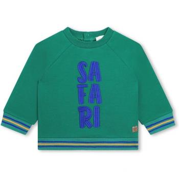 Sudadera de bebé niño Carrement Beau con capucha, terminaciones de canalé y bordado frontal