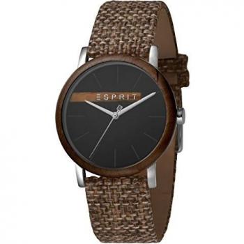 Esprit ES1G030L0045 Plywood Black Grey Canvas Mens Watch