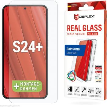 Protector de Pantalla de Vidrio Templado + Funda para Samsung Galaxy S24+/S25+ - Resistente a Arañazos, 360 Grados, Transparente