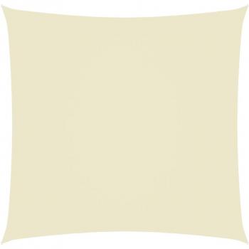 Toldo de vela cuadrado tela Oxford color crema 3x3 m