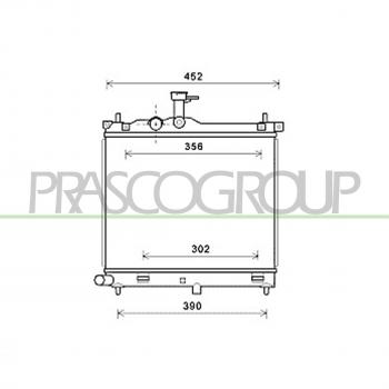 Radiador de refrigeración del motor PRASCO HN002R001