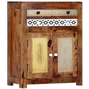 Solid Sheesham Wood Side Cabinet 23.6x11.8x29.5
