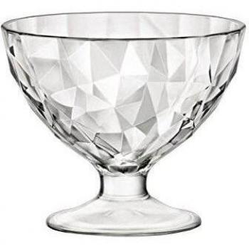Bormioli Rocco Diamond Transparente Copa de helado 220ml, 12 Pieza