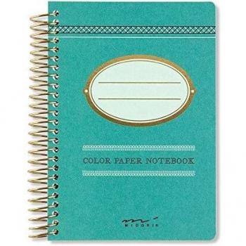 Midori cuaderno turquesa - color