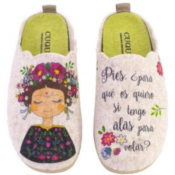 CUQUE 5570 Zapatillas de casa de mujer beige