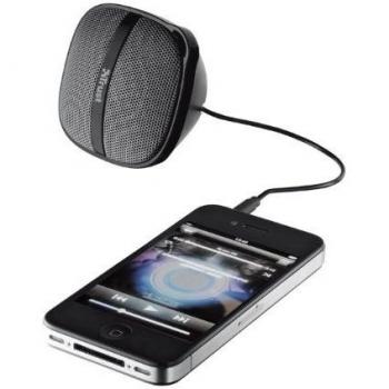 Trust Rocca - Altavoz portátil para iPhone y smartphone, negro