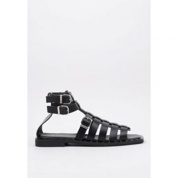 Krack Harmony Sandalia Plana Mujer Negro 41