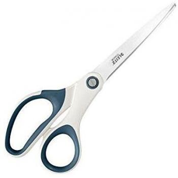 Tijeras de Oficina Leitz WOW Titanio 205 mm, Acero Inoxidable, Blanco Perla, Diseño Ergonómico