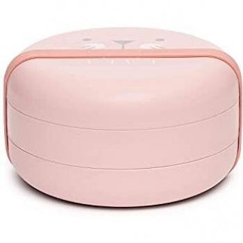Suavinex - Set Platos Combinables Para Comer Fuera de Casa Capacidad 2 Comidas Apto Para Microondas y Lavavajillas Para Bebés +4 Meses, Color Rosa