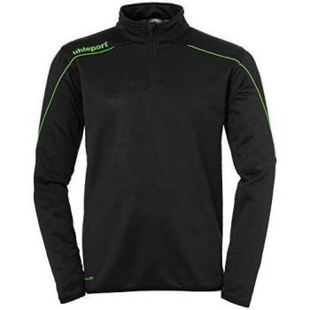 uhlsport Stream 22 1/4 Zip Top Sudadera, Hombre, Black/Fluo Green, M