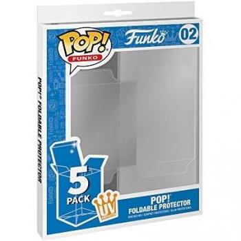 Funko Pop! Foldable Protector Box - 5 Pack, Durable and Stackable PVC Case for Collectible Vinyl Figures