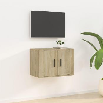 Mueble de pared para TV Sonoma Roble 57x34,5x40 cm Marrón