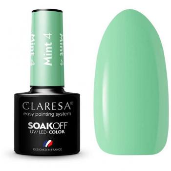Esmalte semipermanente Soak off Claresa - Tono 04: Mint, 5 g, UV/LED