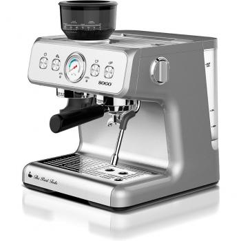 Cafetera Espresso Sogo CAF-SS-5690 con Molinillo de Café Integrado de 15 Bares