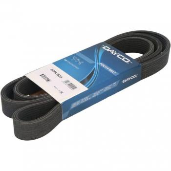 Correa acanalada en V y trapecial poli V DAYCO 8DPK1833, características: diseño acanalado en forma de V para una mejor tracción y transmisión de potencia, fabricada con materiales resistentes al