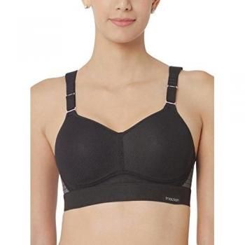 Triumph Triaction Hybrid Lite P Women's Sports Bra - Black, Cup A-F, Wireless, Breathable Spacer Cups