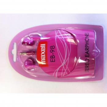 Auriculares de botón Maxell EB-98PINK color rosa