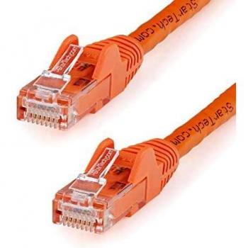Startech.com cable de 15m cat6 ethernet de red naranja rj45 sin enganches 24awggarantia lifetime