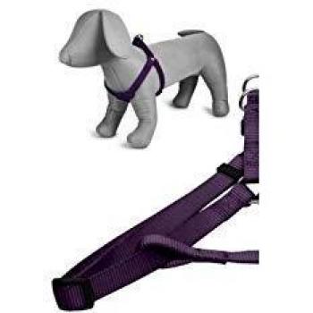Papillon Arnés de Nylon para Perros Ajustable 10mmx26-40cm - Violeta