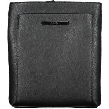 Calvin Klein Elegant Black Adjustable Strap Shoulder Bag with Contrasting Details
