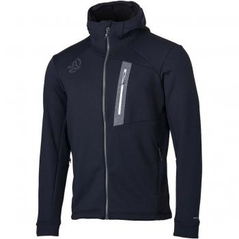 Chaqueta Interior de Hombre Ternua Janpur con Capucha, Color Azul y Negro, Talla L