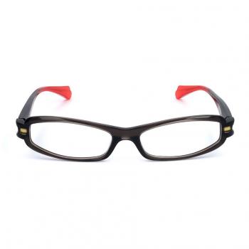 Montura de Gafas Recetadas para Mujer Alyson Magee AMO 001 BLACK WITH RED, Armazones Negros, Lentes de 52mm