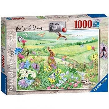 Ravensburger Walking World No.1 South Downs 1000 Piece Jigsaw Puzzle for Adults and Kids Age 12 Years Up