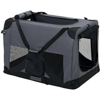 Bolsa de Transporte Plegable para Mascotas Pro.tec - Tamaño L (70x52cm) - Poliéster Extrafuerte Gris