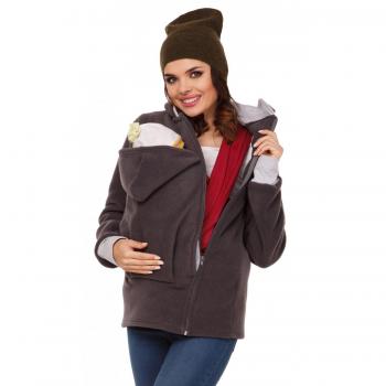 Zeta Ville - Sudadera capucha portabebé bolsillo funcional - para mujer - 032c