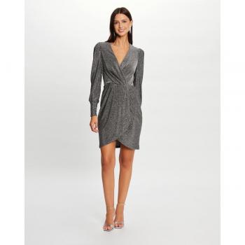 Morgan - Vestido ajustado hilos metalizados