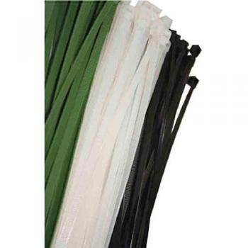 Bridas verdes 380x4,8mm (bolsa 100 unid.) nylon alta calidad